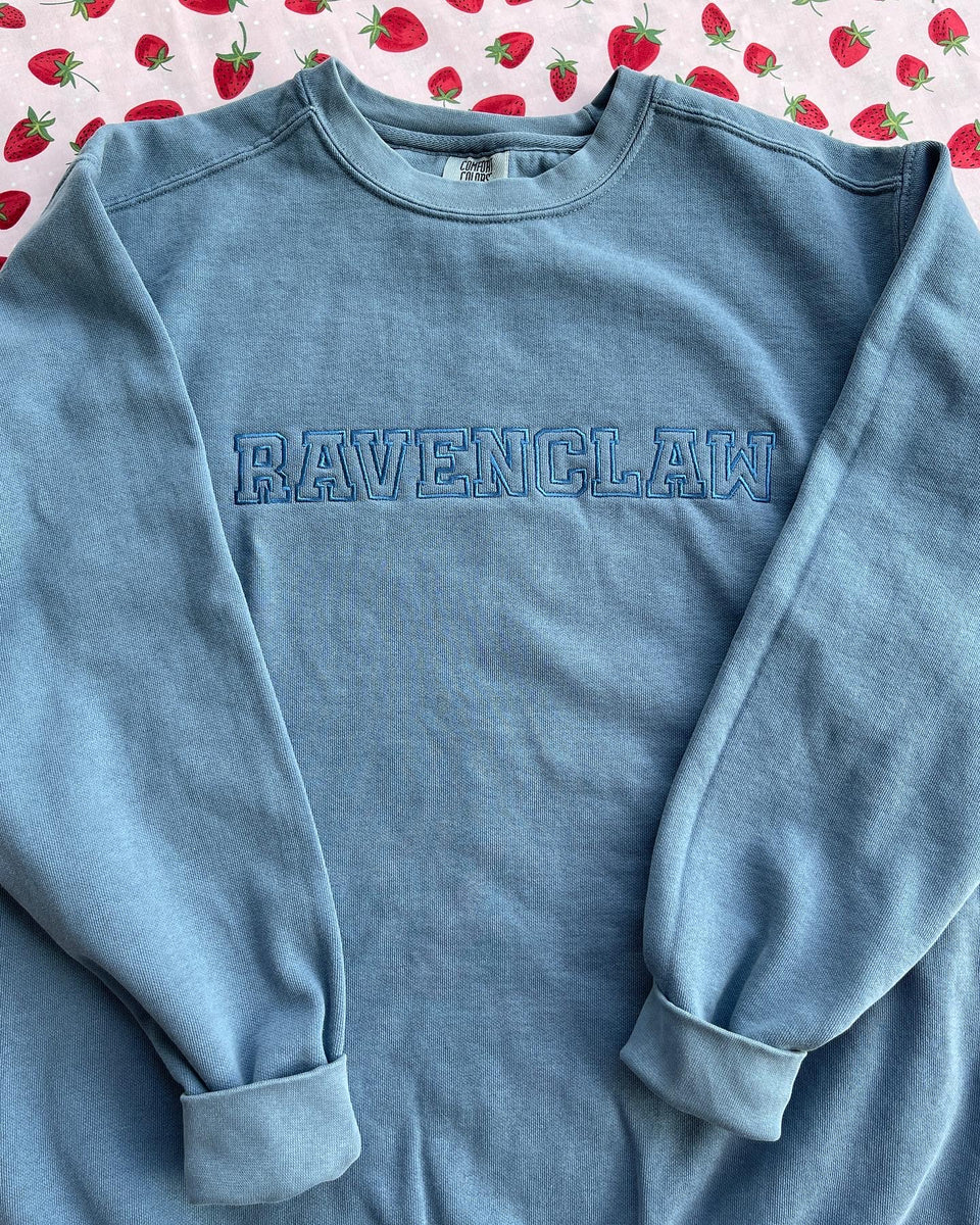 Ravenclaw Embroidered Crewneck Sweatshirt or Tee