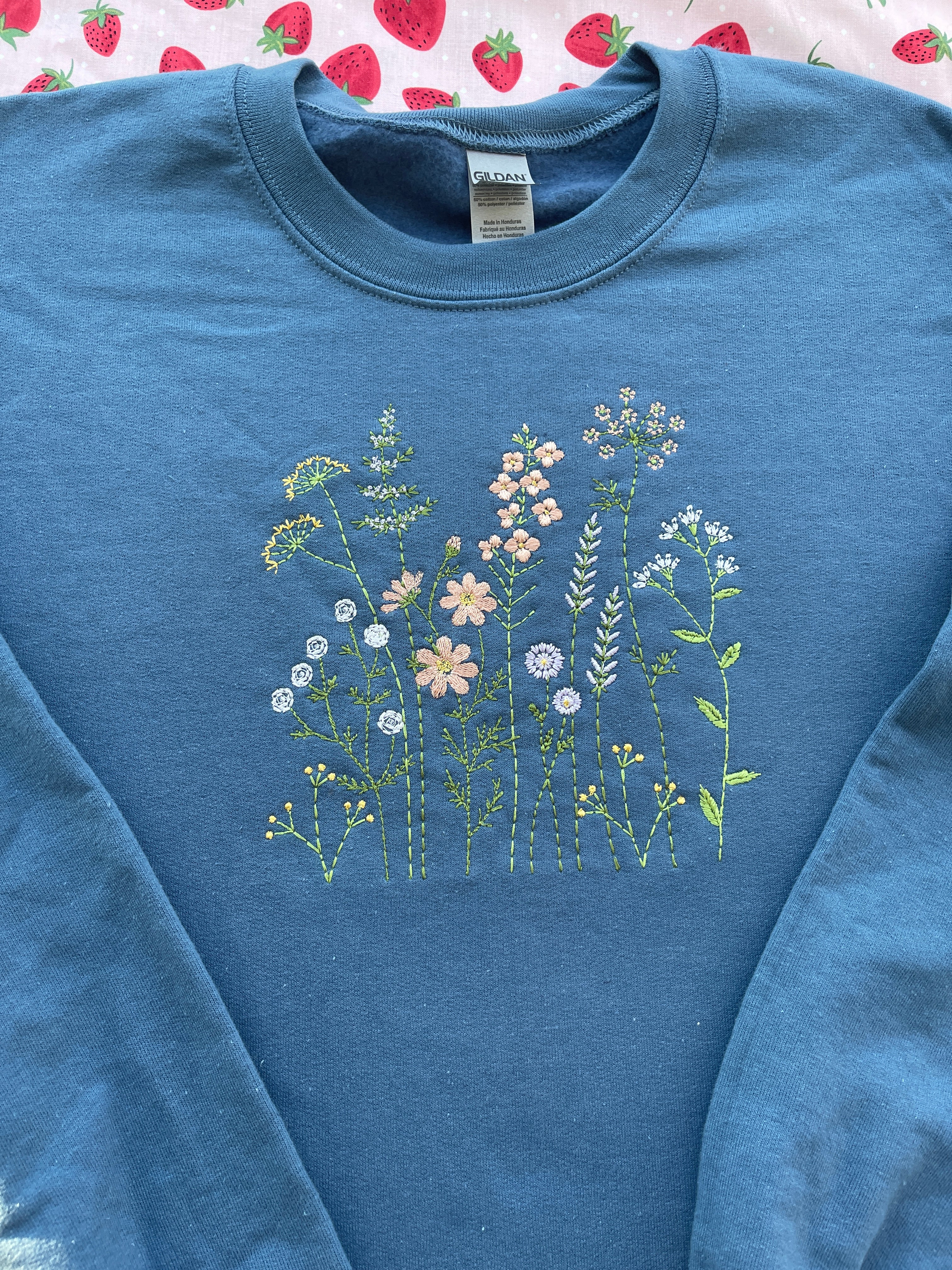 Wildflower Embroidered Crewneck Sweatshirt